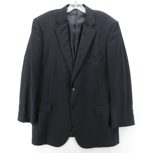 Brooks Brothers Sport Coat 42 Blazer Wool Blend Jacket Pinstripe Preppy